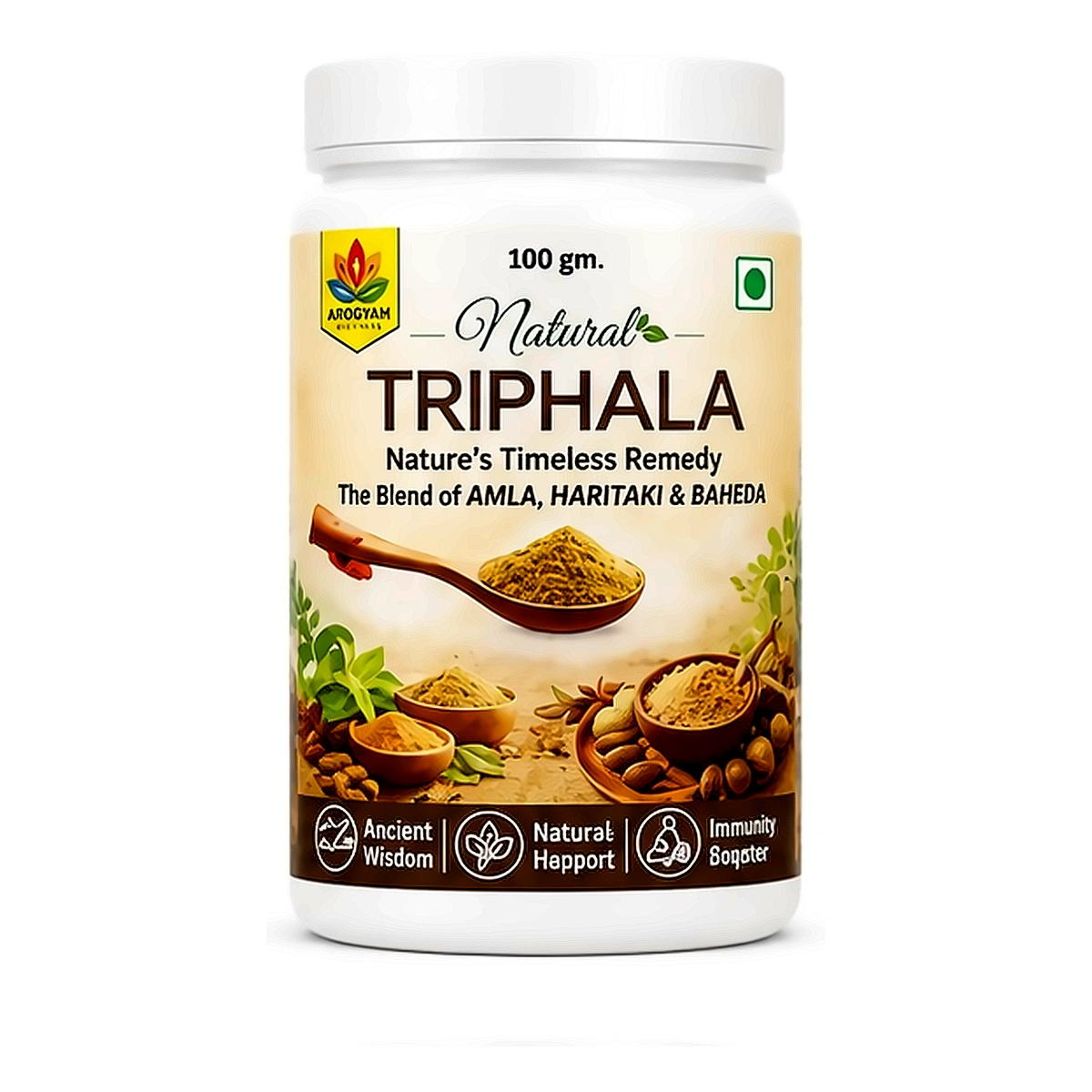 Triphala Powder - Amla Haritaki Baheda